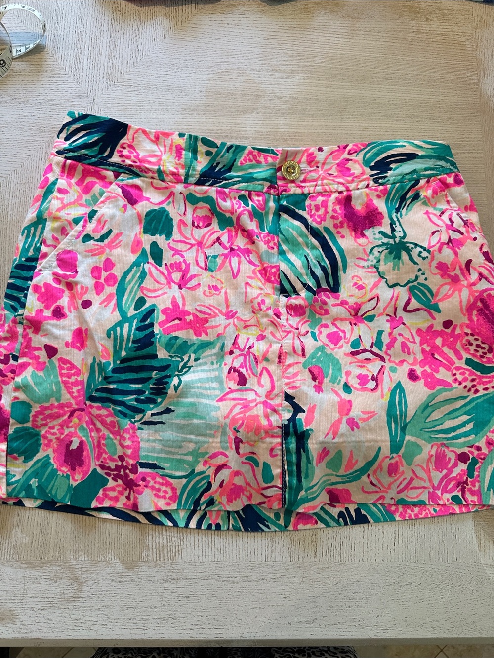 Lilly Pulitzer Pink & Teal Floral Mini Skort